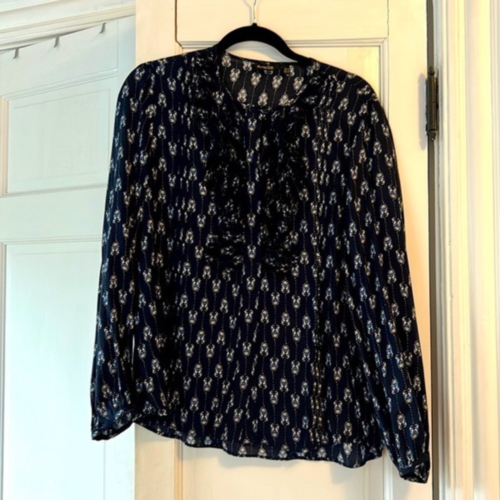 Massimo Dutti ruffle blouse